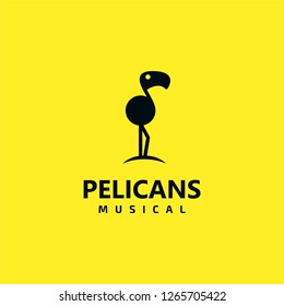 music and bird logo combination, design inspiration vector template for music orchestra company