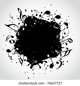 Music  black blot