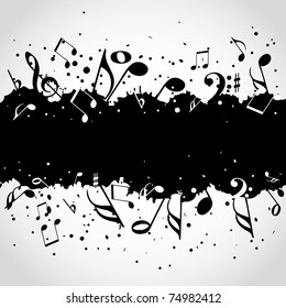 Music  black blot