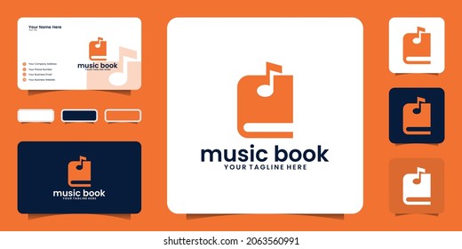 music book logo design and business card