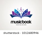 Music Book Logo Template Design Vector, Design Concept, Creative Symbol