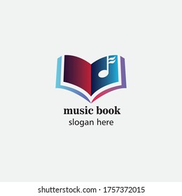 music book symbol illustration colorful notes, vector design