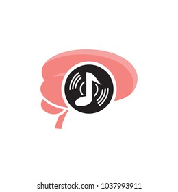 Music Brain Logo Icon Design