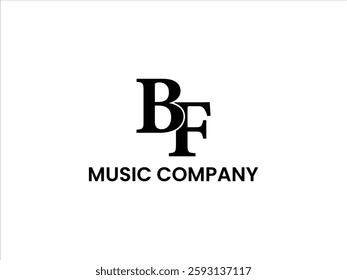 Music brand company logo vector 