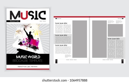 Music brochure layout