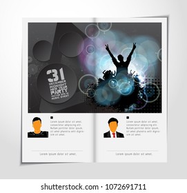 Music brochure layout