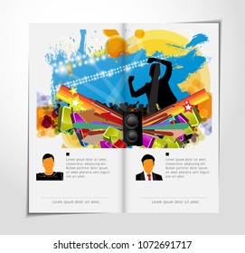 Diseño de folletos musicales