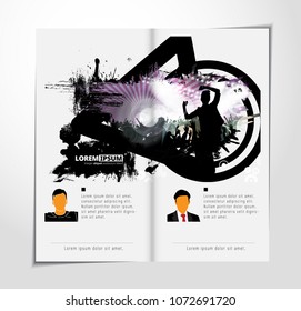 Music brochure layout