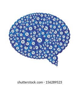 music bubble caption conversation theme