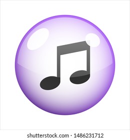 Music bubble icon vector design