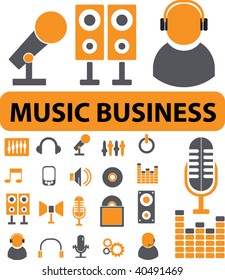 music business. vector