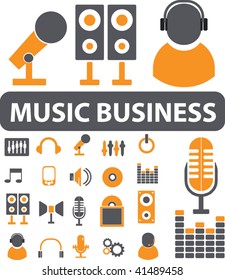 music business. vector