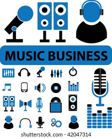 music business. vector