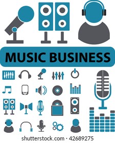 music business. vector