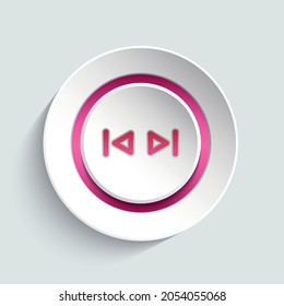 Music button design element for your website, page, template, layout. Graphic design creative element.
