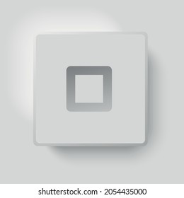Music button design element for your website, page, template, layout. Graphic design creative element.