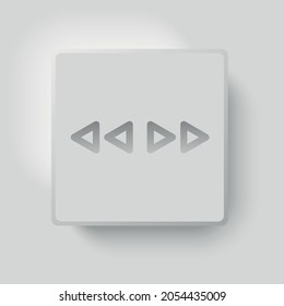 Music button design element for your website, page, template, layout. Graphic design creative element.