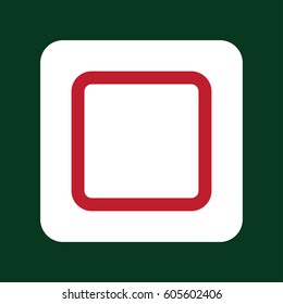 Music button icon flat. Simple vector symbol