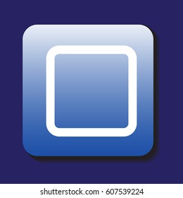 Music button icon flat. Simple vector symbol