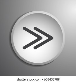 Music button icon flat. Simple vector symbol