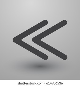 Music button icon flat. Simple vector symbol