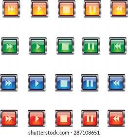 Music button icons