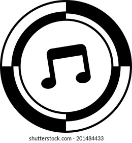 Music button mosaic