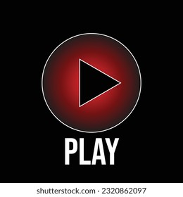 music button for play song control vector symbols
