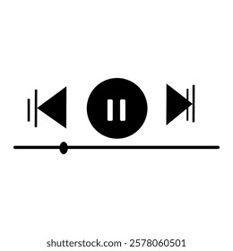 music button silhouette icon design template