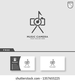 Music Camera Logo Design 
