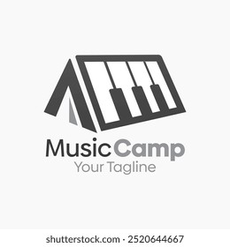 Music Camp Logo Design Template. Good for Business, Agency, Community and Organization