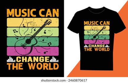 Music can change the world tshirt design