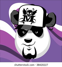 music cartoon panda
