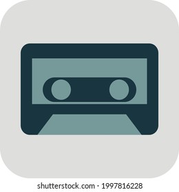 Music casette, illustration, on a white background.