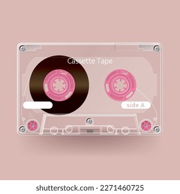 estilo clásico de cinta cassette de música