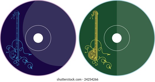 音楽cd Dvdラベルデザイン のベクター画像素材 ロイヤリティフリー Shutterstock