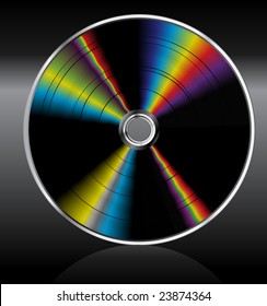 Music cd dvd. Rainbow.
