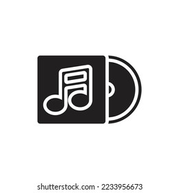 Musik CD-gefüllte Vektorgrafik-Illustration