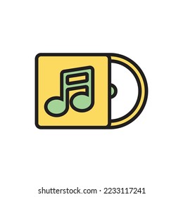 Music Cd Icon Vector Illustration