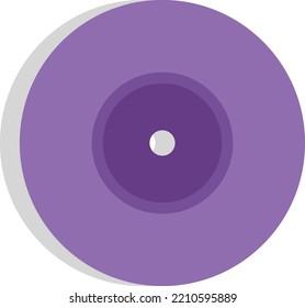 Music cd, illustration, vector on white background.