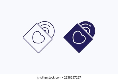 Music CD vector illustration icon