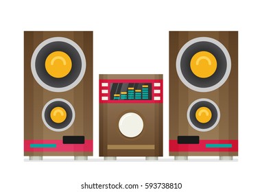 Music Center Flat vector