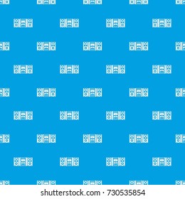 Music center pattern repeat seamless in blue color for any design. Vector geometric illustration