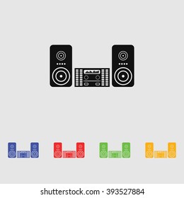 Music center vector icon