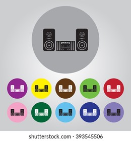 Music center vector icon