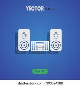 Music center vector icon
