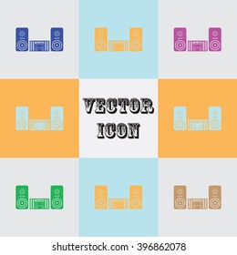 Music center vector icon