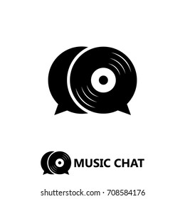 Music Chat Logo Template Design