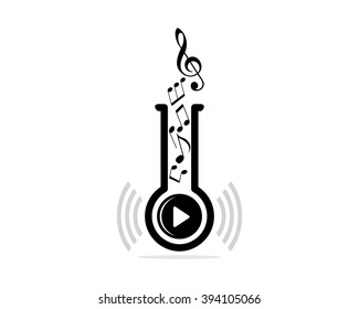 music chemical chemist erlenmeyer flask scientist image vector