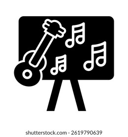 Elemento de icono de clase de música para diseño
